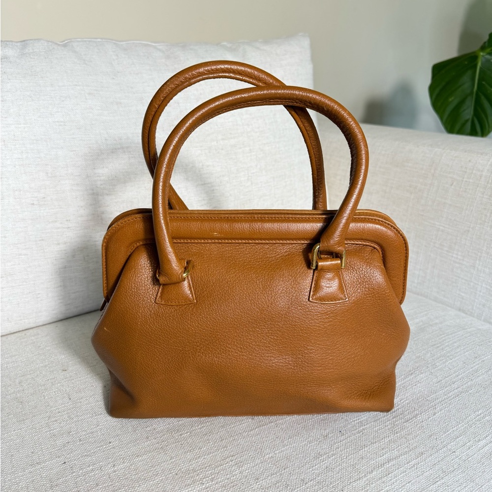 Vintage‎ Made in Italy Genuine Leather Handbag.